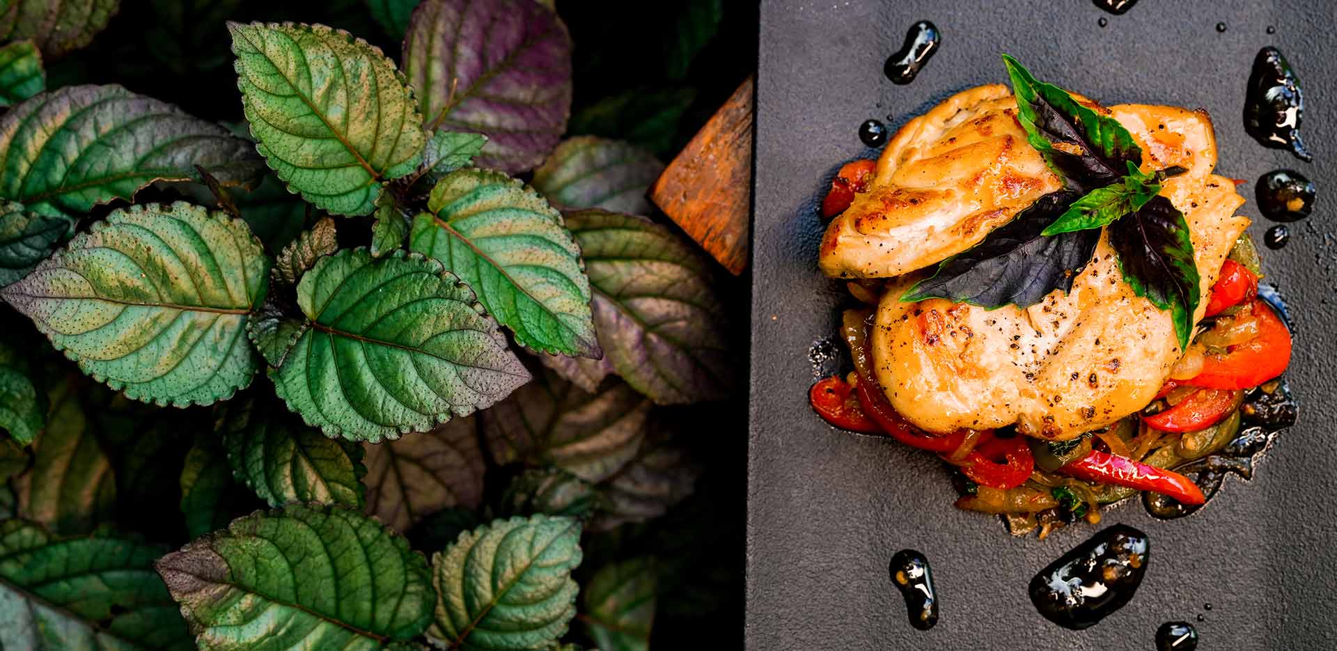 Chicken Breast with Sweet Peppers and Basil Recipe