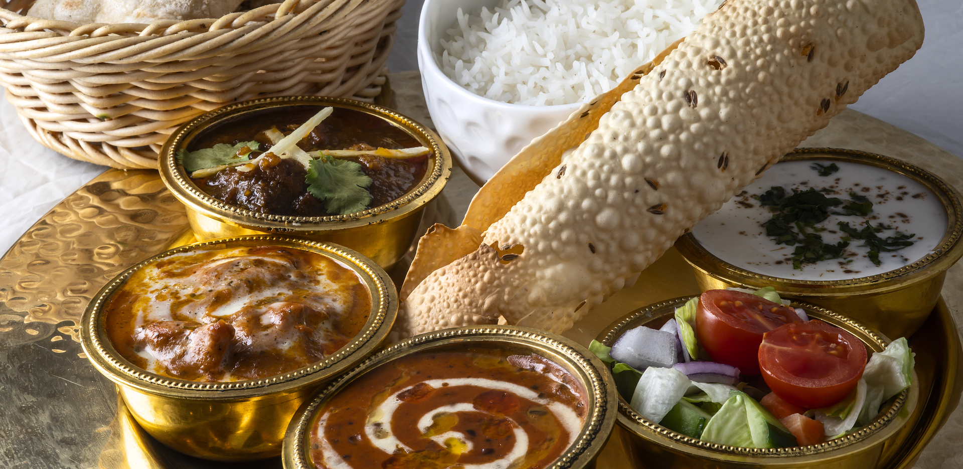 royal traditional indian thali