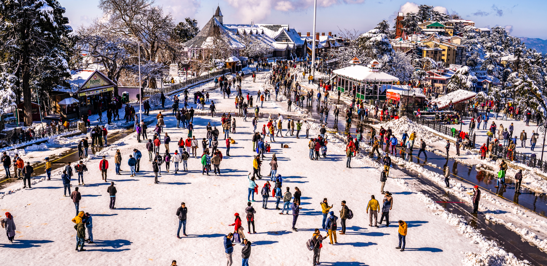 Beautiful View of Shimla City