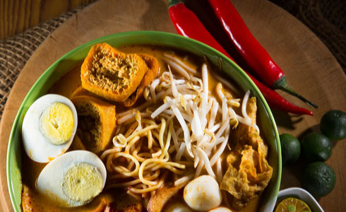 Traditional Spicy Noodle Soup