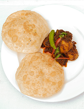 Delicious Radha Ballabhi with Aloo Dum Recipe