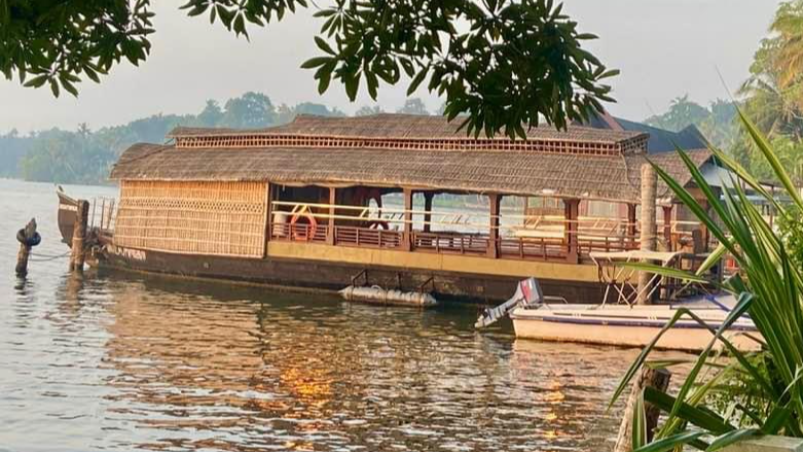 The beautiful floating cottages of Club Mahindra Ashtamudi