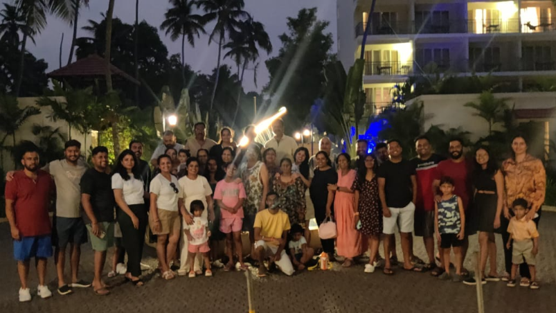 Our 38-people group enjoyed at Arookutty