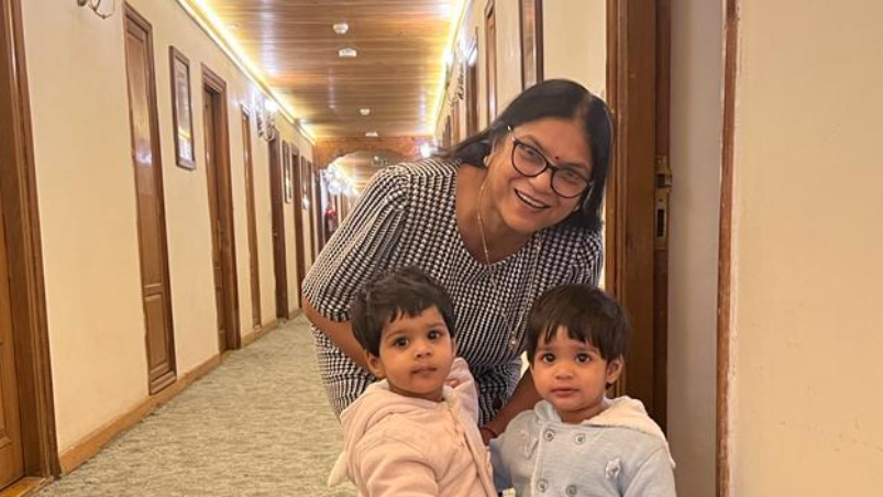 Memorable holiday with friends and family including 1 yr old twin grand daughters
